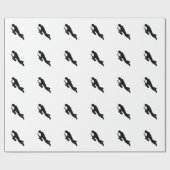 Papier Cadeau Joueur de saxophone (Plat)