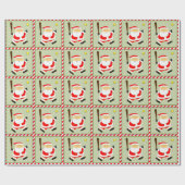 Papier Cadeau Joueur de softball Noël (Plat)