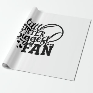 Papier Cadeau Joueur de tennis Petite Soeur Plus Grand Van Ten