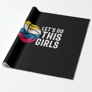 Papier Cadeau Joueur de volley-ball Laisser Faire Ces Filles