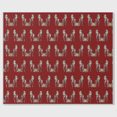 Papier Cadeau Joueur d'échecs (Plat)