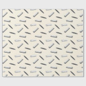 Papier Cadeau Joueur d'harmonica (Plat)
