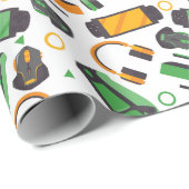 Papier Cadeau Joueurs en jeu (Coin rond)