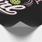 Papier Cadeau Joueuse de pickleball fille (Coin)
