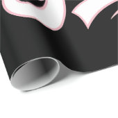 Papier Cadeau Joueuse de pickleball fille (Coin rond)