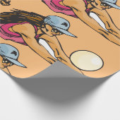 Papier Cadeau Joueuse de volley-ball féminine (Coin)