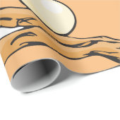 Papier Cadeau Joueuse de volley-ball féminine (Coin rond)