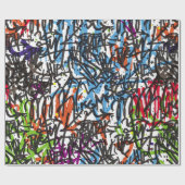 Papier Cadeau jour après jour graffiti background.art,pat (Plat)