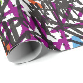 Papier Cadeau jour après jour graffiti background.art,pat (Coin rond)