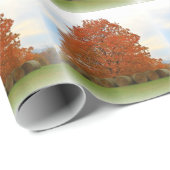 Papier Cadeau Jour d'automne (Coin rond)
