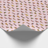 Papier Cadeau Jour de Derby - rose (Coin)