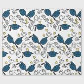 Papier Cadeau Jour de la remise des diplômes (Plat)