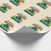 Papier Cadeau Jour de la Saint Patrick Wee Little Hooligan Drôle (Coin)