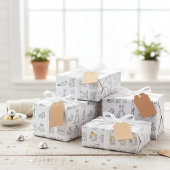 Papier Cadeau Jour de Mariage Chic