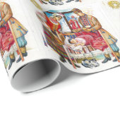 Papier Cadeau Jour de Noël ukrainien (Coin rond)