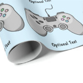 Papier Cadeau Jour des jeux vidéo (Coin rond)