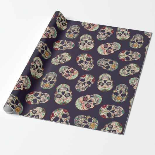 Papier Cadeau Jour des morts (Déroulé)