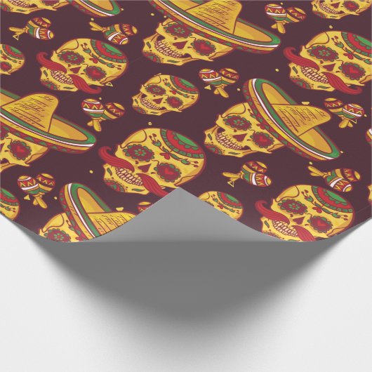 Papier Cadeau Jour des morts (Coin)