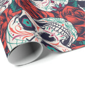 Papier Cadeau Jour des morts (Coin rond)