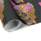 Papier Cadeau Jour des morts ou du Halloween (Coin rond)