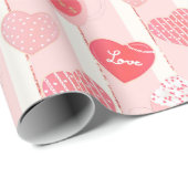 Papier Cadeau Jour des Valentines (Coin rond)