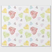 Papier Cadeau Jour des Valentines (Plat)
