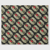 Papier Cadeau Jour des Valentines de Bug Bug tendance (Plat)