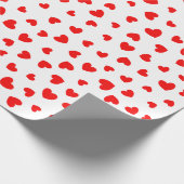 Papier Cadeau Jour des Valentines des Coeurs rouges mignons (Coin)