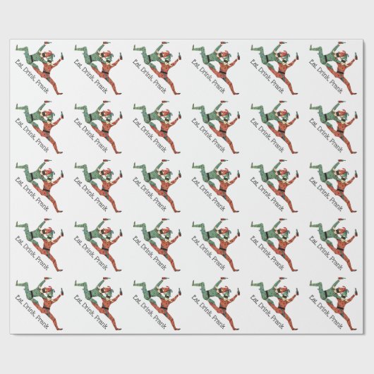 Papier Cadeau Jour du fou d'avril (Plat)