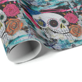 Papier Cadeau Jour du papier d'emballage mort (Coin rond)