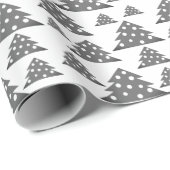 Papier Cadeau Jour férié de Noël moderne Motif (Coin rond)