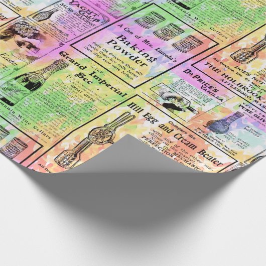 Papier Cadeau Journal aquarelle (Coin)