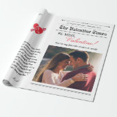 Papier Cadeau Journal de la Saint-Valentin Notre histoire d'amou (Déroulé)