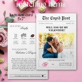 Papier Cadeau Journal de la Saint-Valentin Notre histoire d'amou