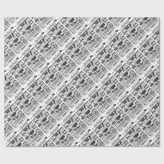 Papier Cadeau journal déplaisant (Plat)