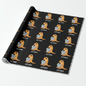 Papier Cadeau Journal Funny Newt Pun Dark BG (Déroulé)