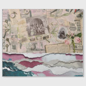 Papier Cadeau journal papier déchiré (Plat)