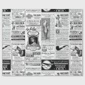 Papier Cadeau journal victorien (Plat)