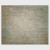 Papier Cadeau Journal vintage peint (Plat)