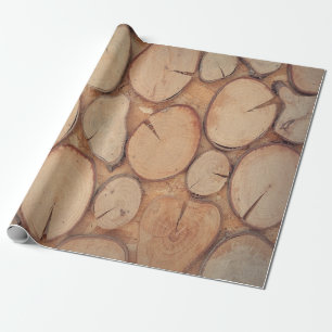 Papier Cadeau Journaux Brown de l'arbre haché