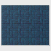 Papier Cadeau Journaux de lin turquoise (Plat)