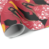 Papier Cadeau journée internationale des femmes de boho (Coin rond)