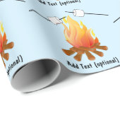 Papier Cadeau Journée nationale Marshmallow (Coin rond)