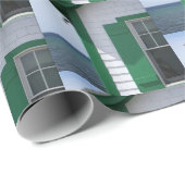 Papier Cadeau Jours Cottages Enveloppement Papier "Green Envy" (Coin rond)