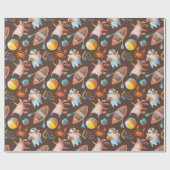 Papier Cadeau Jours de chiens d'été (Plat)