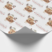 Papier Cadeau Jours de Noël à Père Noël (Coin)