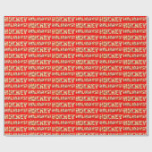 Papier Cadeau Jours fériés de hockey Noël envelopper avec Motif  (Plat)