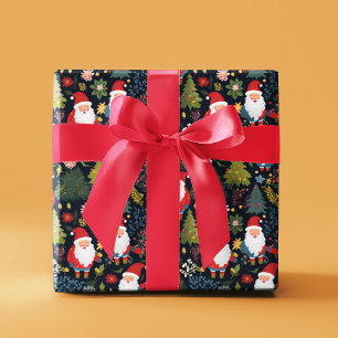 Papier Cadeau Jours fériés de Noël Gnome