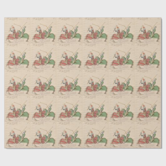 Papier Cadeau Jousting Knights (Plat)