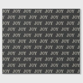 Papier Cadeau JOY (argent) (Plat)